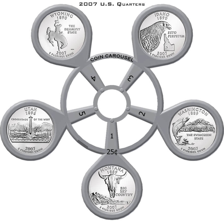 2007 50 State Quarter Coin Carousel