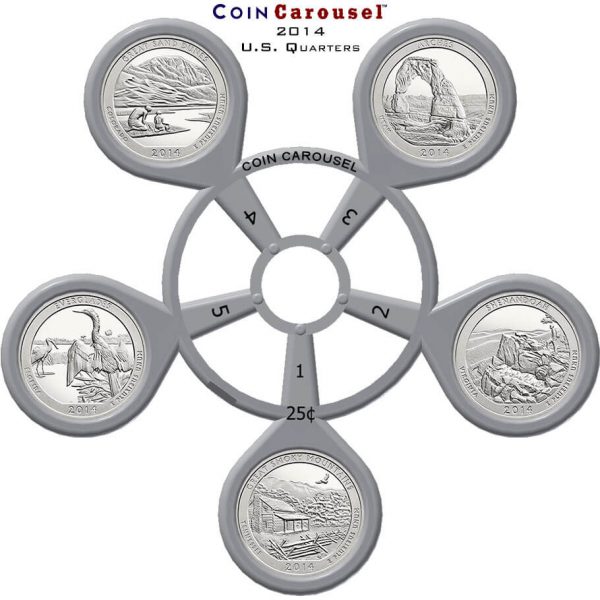 2014 America The Beautiful Quarter Coin Carousel