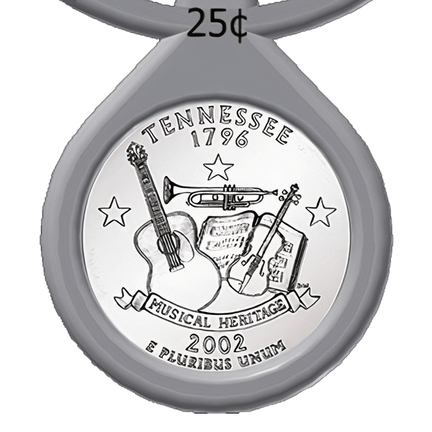 16. Tennessee 2002 State Quarter in Coin Carousel